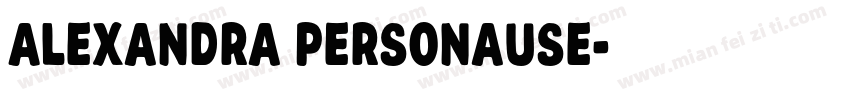 Alexandra PersonaUse字体转换
